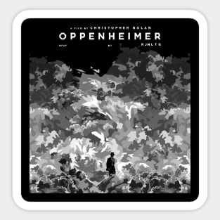 OPPENHEIMER Black and White Sticker